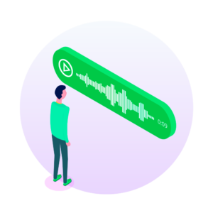 Audio de whatsapp business