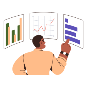 ilustracion de graficos y metricas